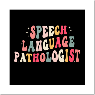 Speech Therapy Rainbow Speech Language Pathologist Therapist Posters and Art